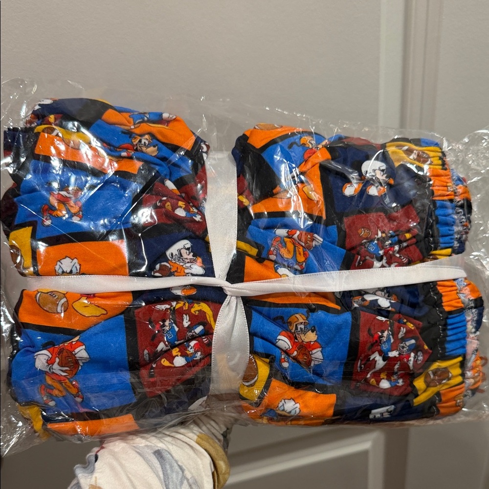 Mickey Football Bamboo Crib Sheets New